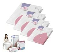 No Pump Vacuum Storage Bags, Press & Seal Space Saver Compression Bag for Clothes, Comforters, Blankets, Bedding (ALL,1)