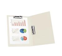 No Punch Binder - Doppio Metal Clip Folder, Ringless Letter Organizer