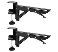 No-Punch Desktop Extension Brackets - Foldable Hand Rest Stand, Adjustable Desk Support Rack | Computer Desk Extension Plate, Desktop Extension Support for Home, Study Room, Sewing Table, Folda