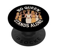 No Queen Stands Alone Women Empowerment L"uguaglianza delle donne PopSockets PopGrip Adesivo
