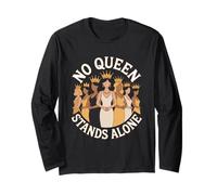 No Queen Stands Alone Women Empowerment Luguaglianza delle Donne Maglia a Manica