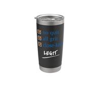 No quit, all grit... LEGIT. NY Pro Basket Bicchiere termico in acciaio inox doppia parete