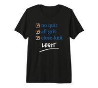 No Quit, all Grit... Legit. NY PRO Basket Maglietta Premium