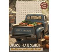 No Reverse License Plate Search Puzzle Book: A Relaxing and Easy-to-Follow Puzzle Experience with No Reverse or Backward Solutions, Designed for ... & Letters Searches for Teens Adults Seniors