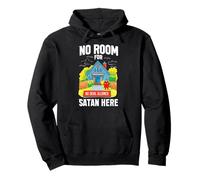 NO ROOM FOR SATAN HERE Felpa con Cappuccio