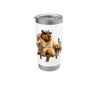 No Rush vibrazioni positive Capybara Relax Mood Bicchiere termico in acciaio inox doppia parete