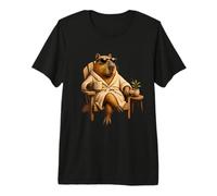 No Rush Vibrazioni Positive Capybara Relax Mood Maglietta Premium