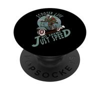 No Shame, Just Speed, monopattino in stile retrò PopSockets PopGrip Adesivo