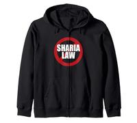 No Sharia Law - Legge Anti Sharia Felpa con Cappuccio
