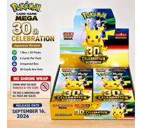 NO SHRINK WRAP Gioco di Carte Pokemon MEGA 30th Celebration Booster Box Giapp...