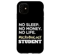 No Sleep Money Life Microbiologia Scienze Studente Custodia per iPhone 11