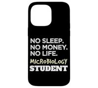 No Sleep Money Life Microbiologia Scienze Studente Custodia per iPhone 14 Pro Max