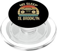 No Sleep Til Brooklyn Retro Old School Stereo Ghetto Blaster PopSockets PopGrip per MagSafe
