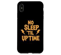 No Sleep Til Uptime Sysadmin IT Programmer Tech Humor Custodia per iPhone XS Max