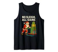 No Sleigh, all Gains - Natale Allenamento Palestra Babbo Natale Canotta