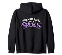 No Small Talk Only Spells Felpa con Cappuccio