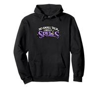 No Small Talk Only Spells Felpa con Cappuccio