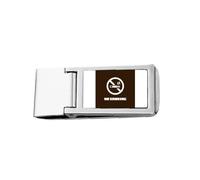 No Smoke Happy Body Art Deco Fashion Slim Money Clip Acciaio Holder Pocket Wallet