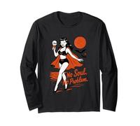 No Soul No Problem Retro Vampire Fun Maglia a Manica