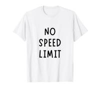 No-Speed Limit Divertente Racing Biker Car Enthusiast Maglietta