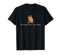 No Stress Just Capy-ness - Divertente Minimalista Capybara Amante Maglietta