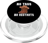 No Tags No Restarts Stivali Cappello da cowboy PopSockets PopGrip per MagSafe