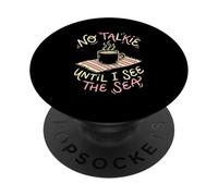 No Talkie Fino A Vedere Il Bevitore Di Caffè Di Mare Beach Goer PopSockets PopGrip Adesivo