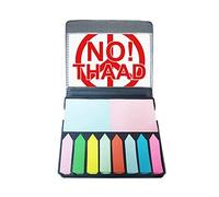 No THAAD Against War Against Self Stick Note Color Page Marker Scatola