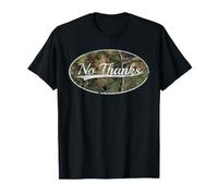No Thanks Camo Vintage Inspired Classic Style Maglietta
