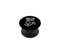 No Thanks I Use AI Funny quote Why think when I can use AI? PopSockets PopGrip Adesivo