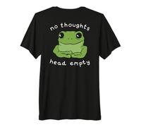 No Thoughts Head Empty Cute Frog Meme Aesthetic Maglietta Premium