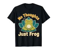 No Thoughts Just Frog Amante Carino Anfibio |- Maglietta