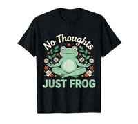 No Thoughts Just Frog Amante Carino Anfibio |- Maglietta