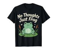 No Thoughts Just Frog Amante Carino Anfibio - Maglietta
