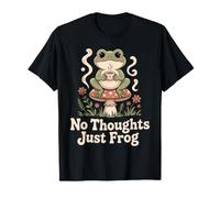 No Thoughts Just Frog Amante Carino Anfibio - Maglietta