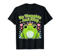 No Thoughts Just Frog Amante Carino Anfibio - Maglietta