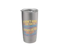 No Time To Hate I Like You Or Don't Care - Bicchiere termico in acciaio inox doppia parete