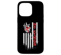 No To Kings Day In America March And Protest US Flag Skull Custodia per iPhone 14 Pro Max