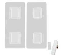 No Trace Hook - Strong Transparent PVC Design, Weather Resistant Adhesive