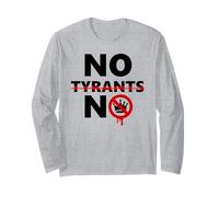 No Tyrants No Kings Resist Stop Fascism Protest Anti-Fascism Maglia a Manica