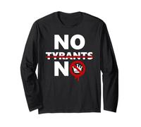 No Tyrants No Kings USA Resist Fascism Protest Anti-Fascism Maglia a Manica