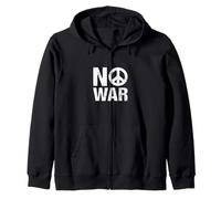 No War simbolo della pace Felpa con Cappuccio