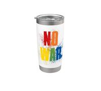 NO WAR Stop War Peace Bicchiere termico in acciaio inox doppia parete