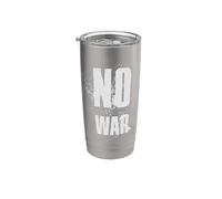 NO WAR Stop War Peace Bicchiere termico in acciaio inox doppia parete