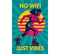 NO WIFI JUST VIBES - Notebook: Aesthetic Lined Journal for Notes and Writing)