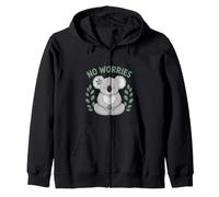 No Worries Australian Yoga Koala - Australia Australian Souvenir Australiano Felpa con Cappuccio