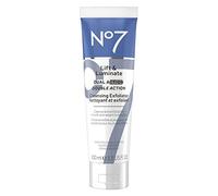 No7 Lift & Luminate Detergente Viso Detergente ed Esfoliante, 3,3 Fl Oz | Esfoliante delicato, vitamina C, E & B5, detergente per pori profondi, per una pelle opaca e irregolare