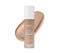 No7 Lift & Luminate Triple Action Serum Foundation - Cool Vanilla - Liquid Foundation Makeup with SPF 15 for Dewy, Glowy Base - Radiant Serum Foundation for Mature Skin (30 ml)