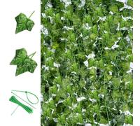 Noa Home Deco Ghirlanda artificiale di edera, 12 pezzi, 2,2 m, per cucina, matrimonio, balcone, giardino, feste, decorazione da parete