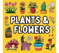 Noah Goleman Bold and Easy Flowers & Plants Coloring Book (Tascabile)